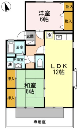 セジュール西小森野 B棟の物件間取画像